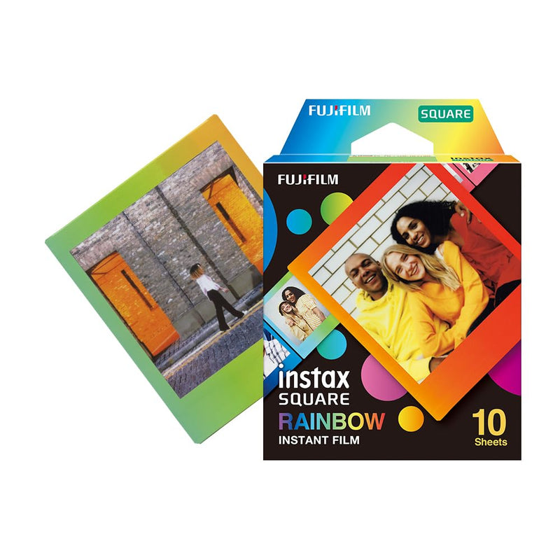 instax SQUARE film Rainbow 1X10, Meerkleurig, 10 shot
