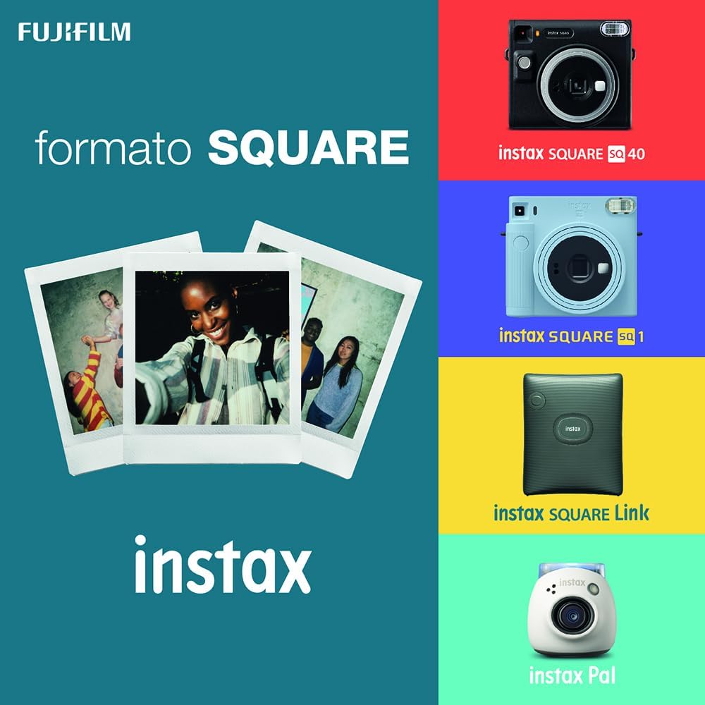 instax SQUARE film Rainbow 1X10, Meerkleurig, 10 shot