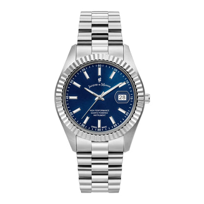 Jacques du Manoir Swiss-made Unisex Inspiration Business Silver Bracelet Watch