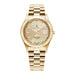 Jacques du Manoir Swiss-made Gents Inspiration  Gold Plated Bracelet Watch