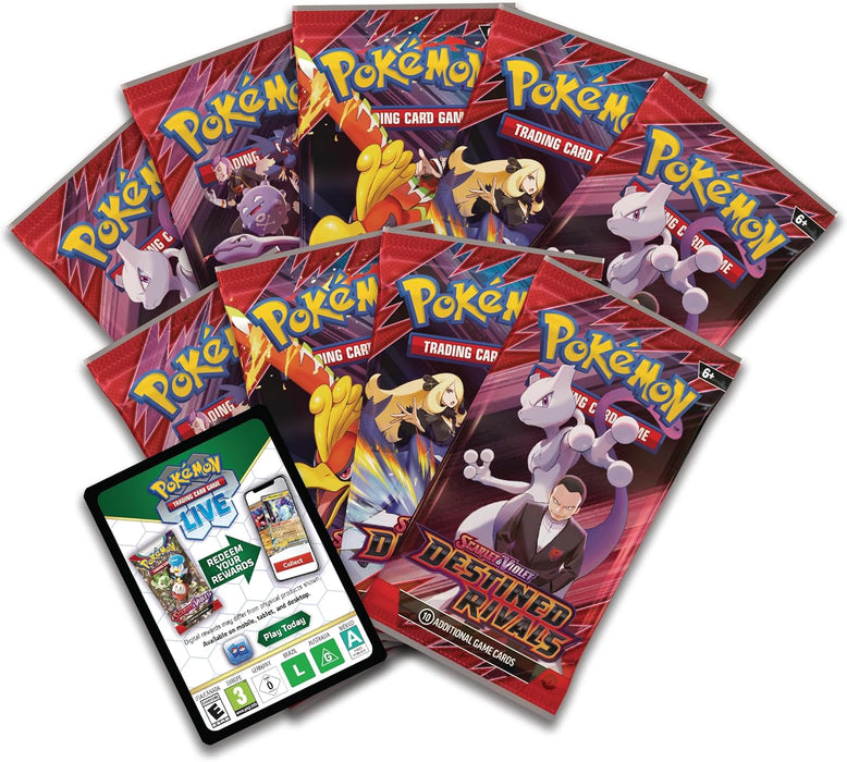 Pokémon TCG: Scarlet & Violet - Bestemde rivalen Elite Trainer Box (1 Full-Art Promo Card, 9 Boosters & Premium Accessoires