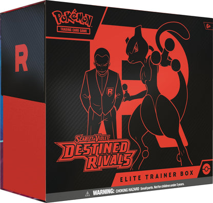 Pokémon TCG: Scarlet & Violet - Bestemde rivalen Elite Trainer Box (1 Full-Art Promo Card, 9 Boosters & Premium Accessoires