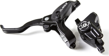 Clarks Cycle Systems Clout-1 Front & Rear Hydraulic Disc Brake Set, Including Rotors, Olives, IS Mounts