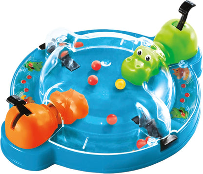 Hasbro Gaming Hippos Gloutons Travel Edition Game, Portable Game for 2 Players, Travel Games for Kids, Includes 2 Hippos, Perfect for Summer