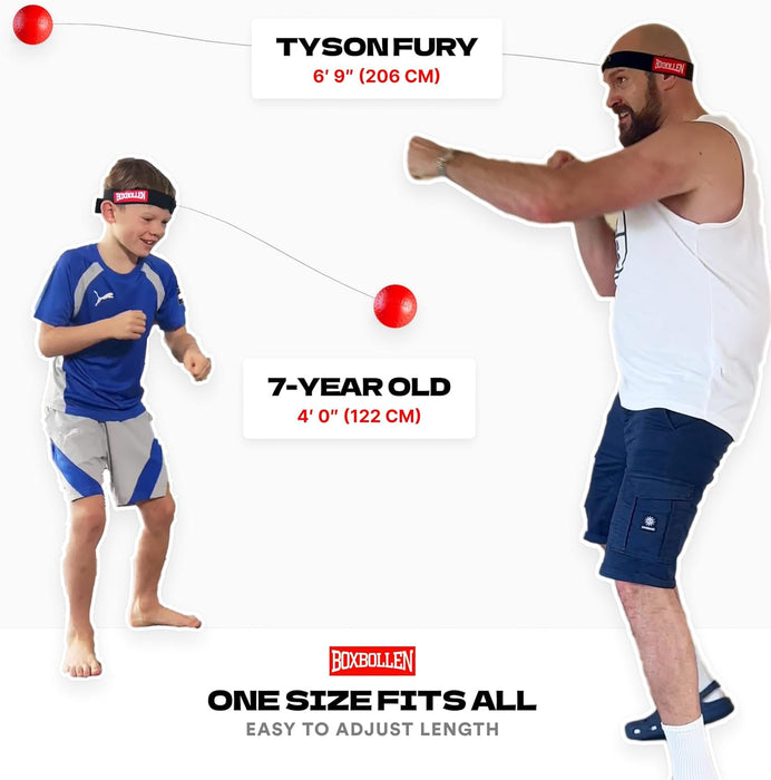 Boxbollen Original with App, Used by Celebrities - MMA Gear Boxing Ball - Boxing Reflex Ball with Adjustable Strap - Interactive Boxball App Integration - 1 Pack