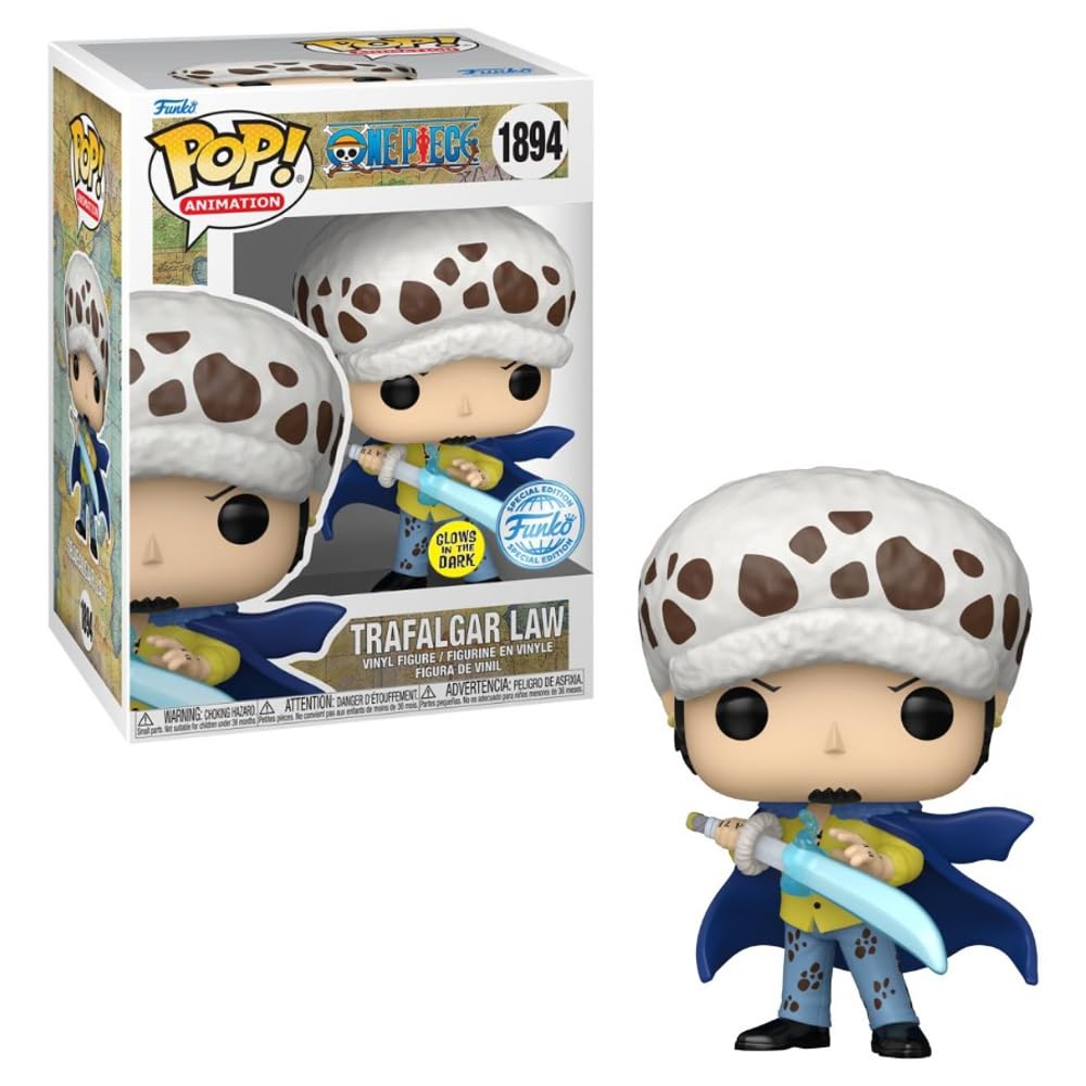 One Piece: Funko Pop! Animation - Trafalgar Law (Glow In The Dark) (Vinyl Figure 1894)