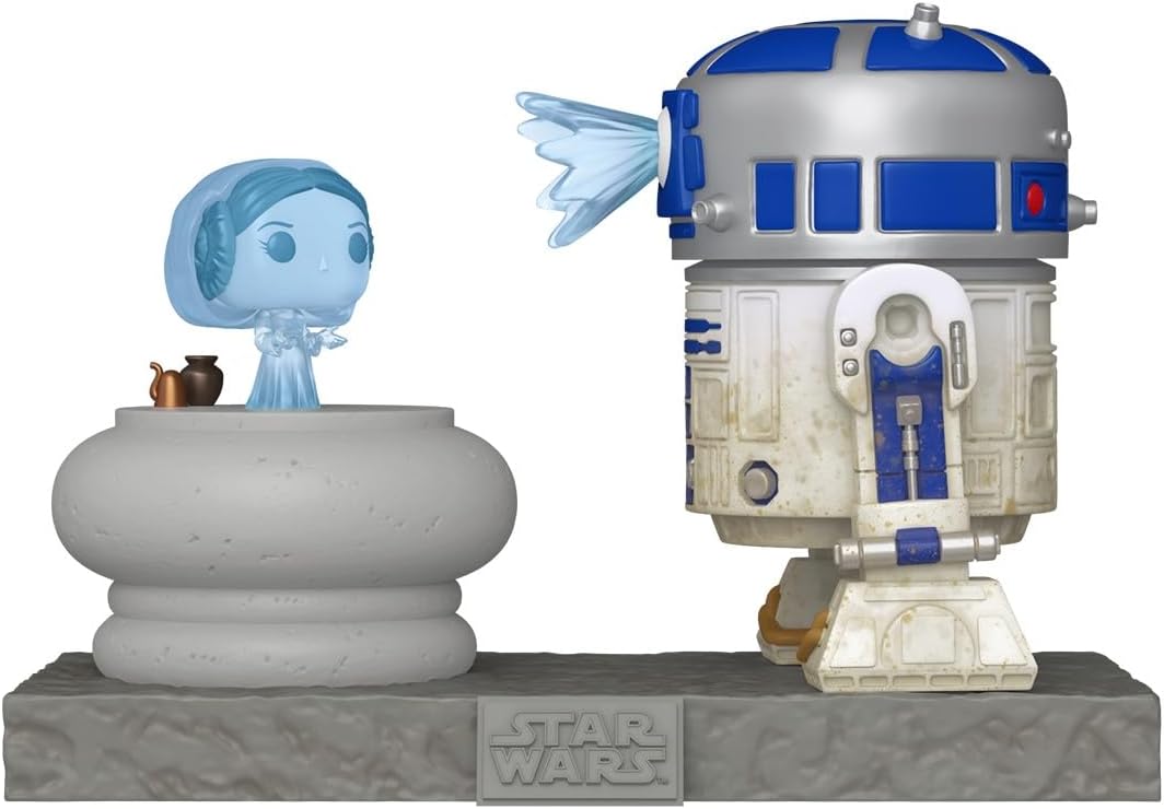 Funko Pop! Deluxe: SWS9 - R2-D2 mit Leia - Star Wars- Vinyl-Sammelfigur - Geschenkidee - Offizielle Handelswaren - Spielzeug Für Kinder und Erwachsene - Movies Fans - Modellfigur Für Sammler