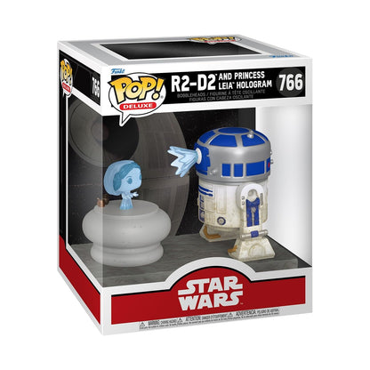 Funko Pop! Deluxe: SWS9 - R2-D2 mit Leia - Star Wars- Vinyl-Sammelfigur - Geschenkidee - Offizielle Handelswaren - Spielzeug Für Kinder und Erwachsene - Movies Fans - Modellfigur Für Sammler