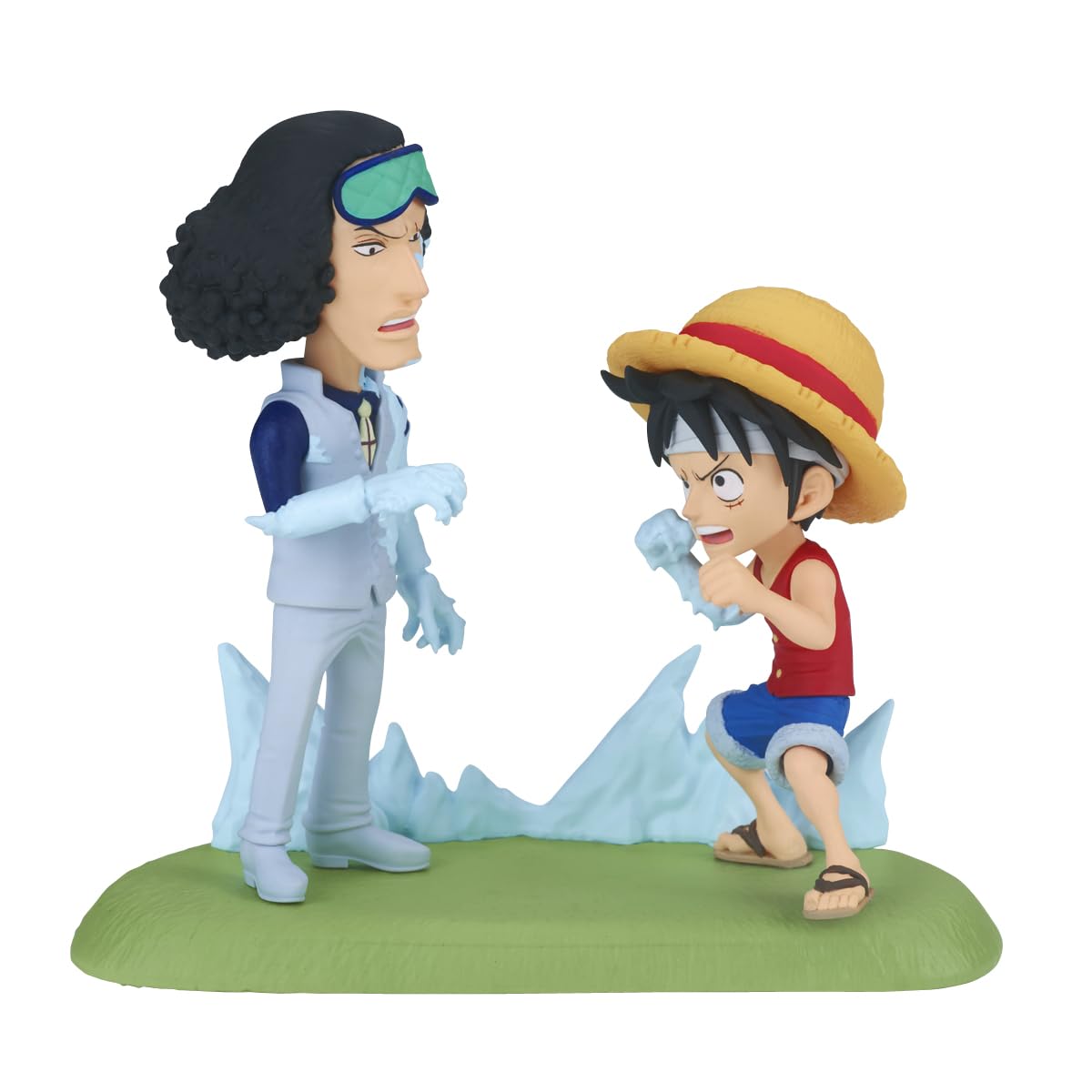 Banpresto Monkey D. Luffy Vs Kuzan One Piece Action Figure, World Collectable Log Stories 9 cm, BP28688P Multicolor, Collectible Figure, Optimal for Anime Fans