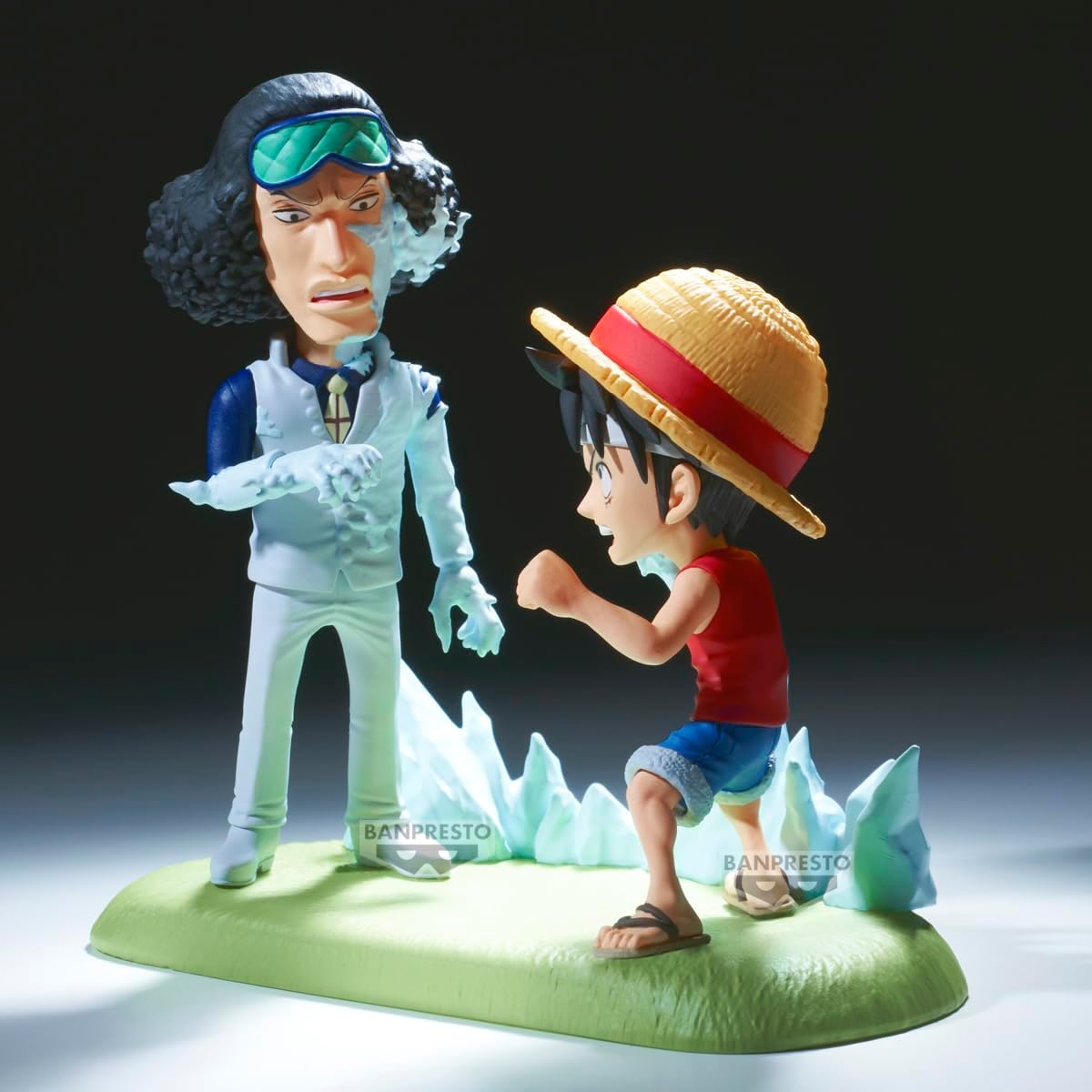 Banpresto Monkey D. Luffy Vs Kuzan One Piece Action Figure, World Collectable Log Stories 9 cm, BP28688P Multicolor, Collectible Figure, Optimal for Anime Fans