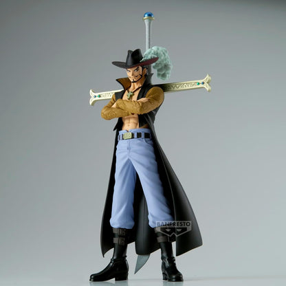 Banpresto Dracule.Mihawk One Piece Action Figure, Dxf The Grandline Series Extra 17 cm, BP28691P Multicolor, Collectible Figure, Optimal for Anime Fans