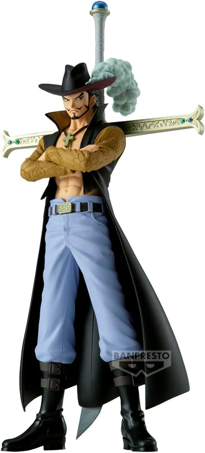 Banpresto Dracule.Mihawk One Piece Action Figure, Dxf The Grandline Series Extra 17 cm, BP28691P Multicolor, Collectible Figure, Optimal for Anime Fans
