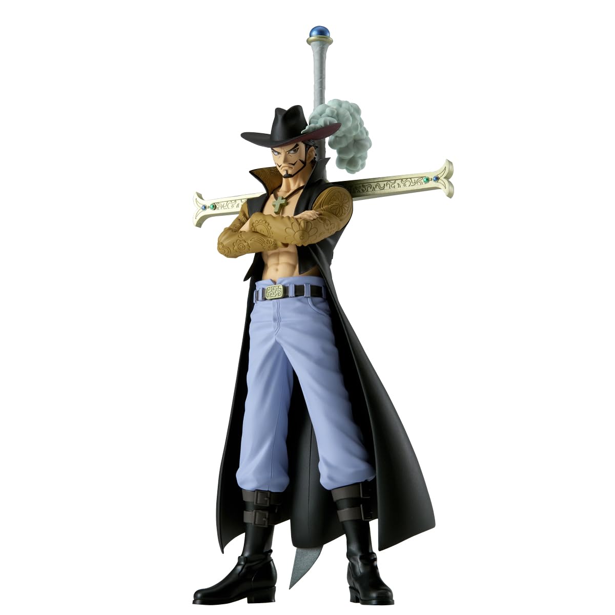Banpresto Dracule.Mihawk One Piece Action Figure, Dxf The Grandline Series Extra 17 cm, BP28691P Multicolor, Collectible Figure, Optimal for Anime Fans