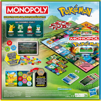 Monopoly Pokémon Edition, Brettspiel – ‎Französisch Version für 4 Spieler ab 8 Jahren