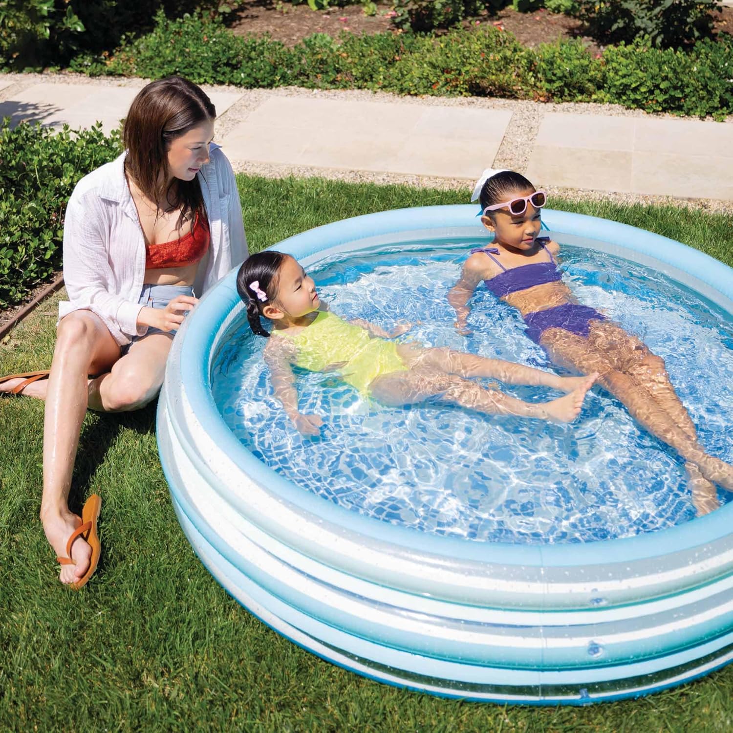 Intex - Blue Bliss Splash Pool - Blue - 147 X 33 Cm (58467)