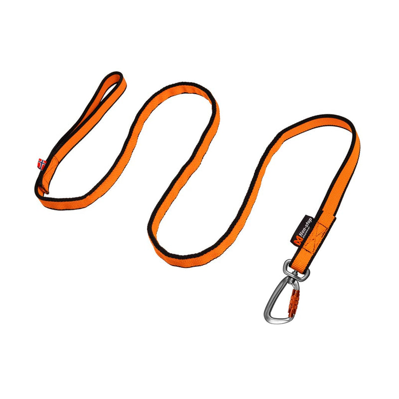 NonStop Dogwear Bungee Leash 2.8, Black/Orange - 2.8M