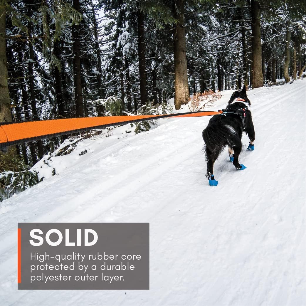 NonStop Dogwear Bungee Leash 2.8, Black/Orange - 2.8M