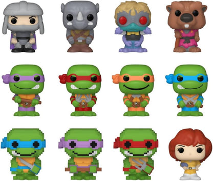 Funko Bitty Pop! Teenage Mutant Ninja Turtles (TMNT) - 12pc Multipack - 0.9 Inch (2.2 Cm) - Teenage Mutant Ninja Turtles Retro/Classicda Collezione - Ripiano Espositivo Impilabile Incluso
