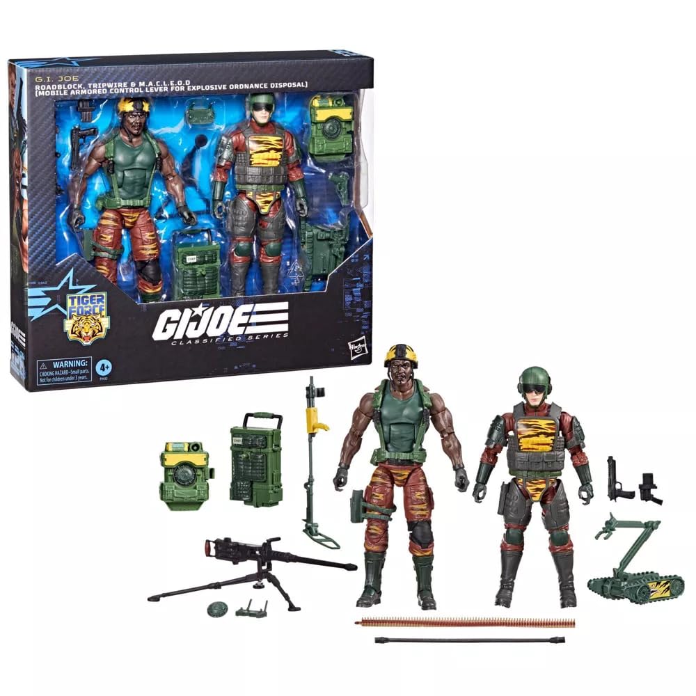 G.I. Joe Tiger Force Roadblock, Tripwire, and M.A.C.L.E.O.D. Action Figure Set