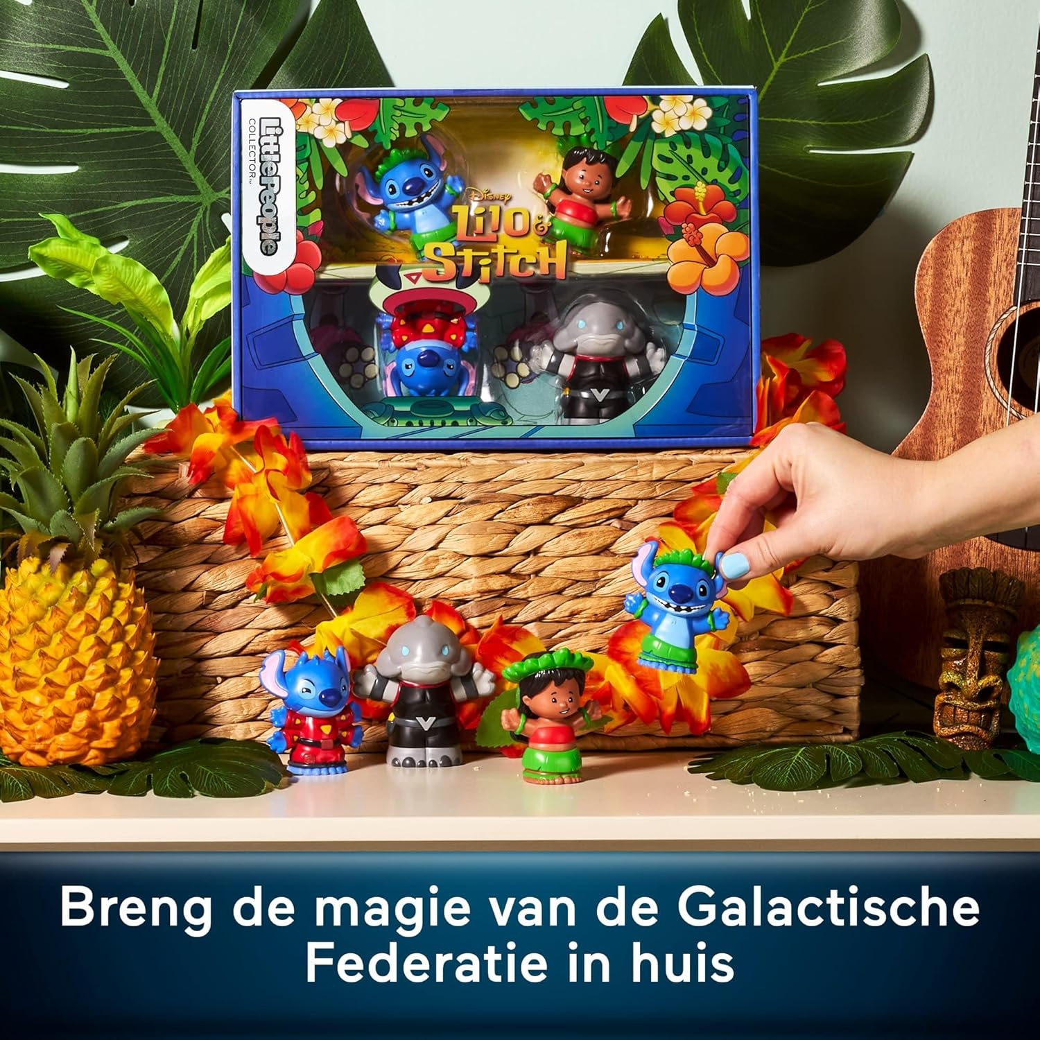 Little People Collector Lilo en Stitch Speciale Uitgaveset voor Volwassenen en Fans, 4 Figuren in een Vensterverpakking, JFC77
