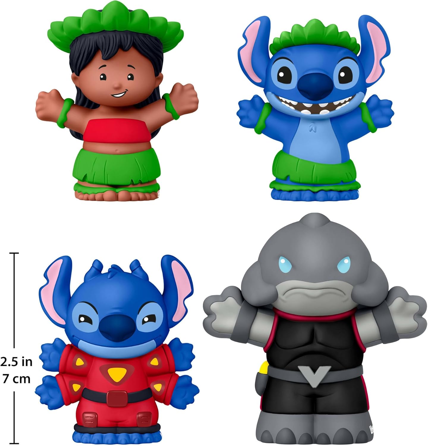 Little People Collector Lilo en Stitch Speciale Uitgaveset voor Volwassenen en Fans, 4 Figuren in een Vensterverpakking, JFC77