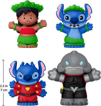 Little People Collector Lilo en Stitch Speciale Uitgaveset voor Volwassenen en Fans, 4 Figuren in een Vensterverpakking, JFC77