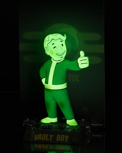 McFarlane Fallout Vault Boy Glow in The Dark Edition Gold Label 5in Posed Figure Toys