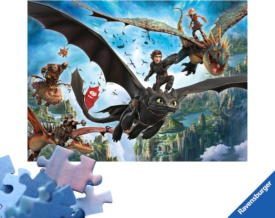 Ravensburger How to Train your Dragon XXL 150 piece Jigsaw Puzzle for Adults and Kids Age 7 Years Up