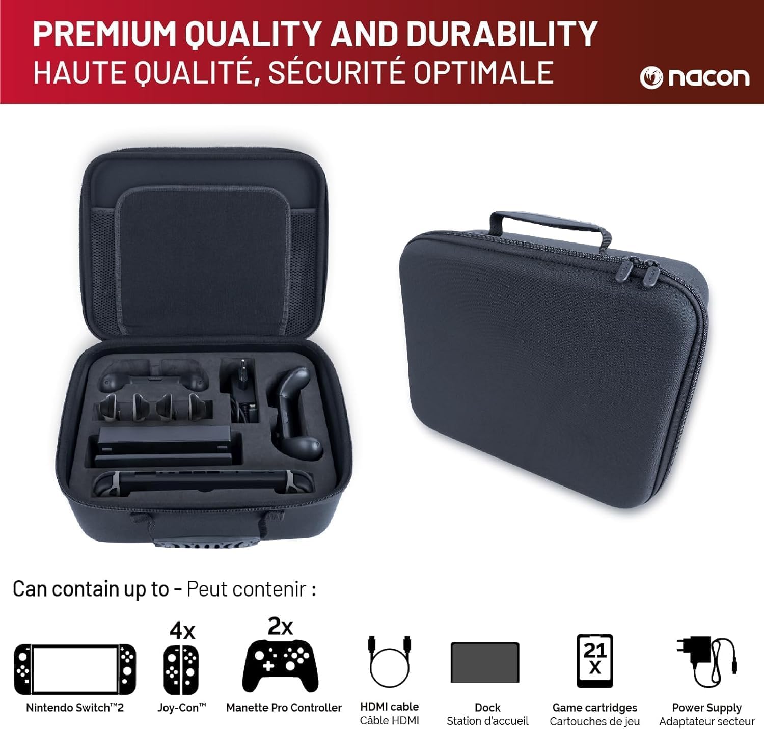 Nacon Nintendo Switch 2 Storage Case Xxl