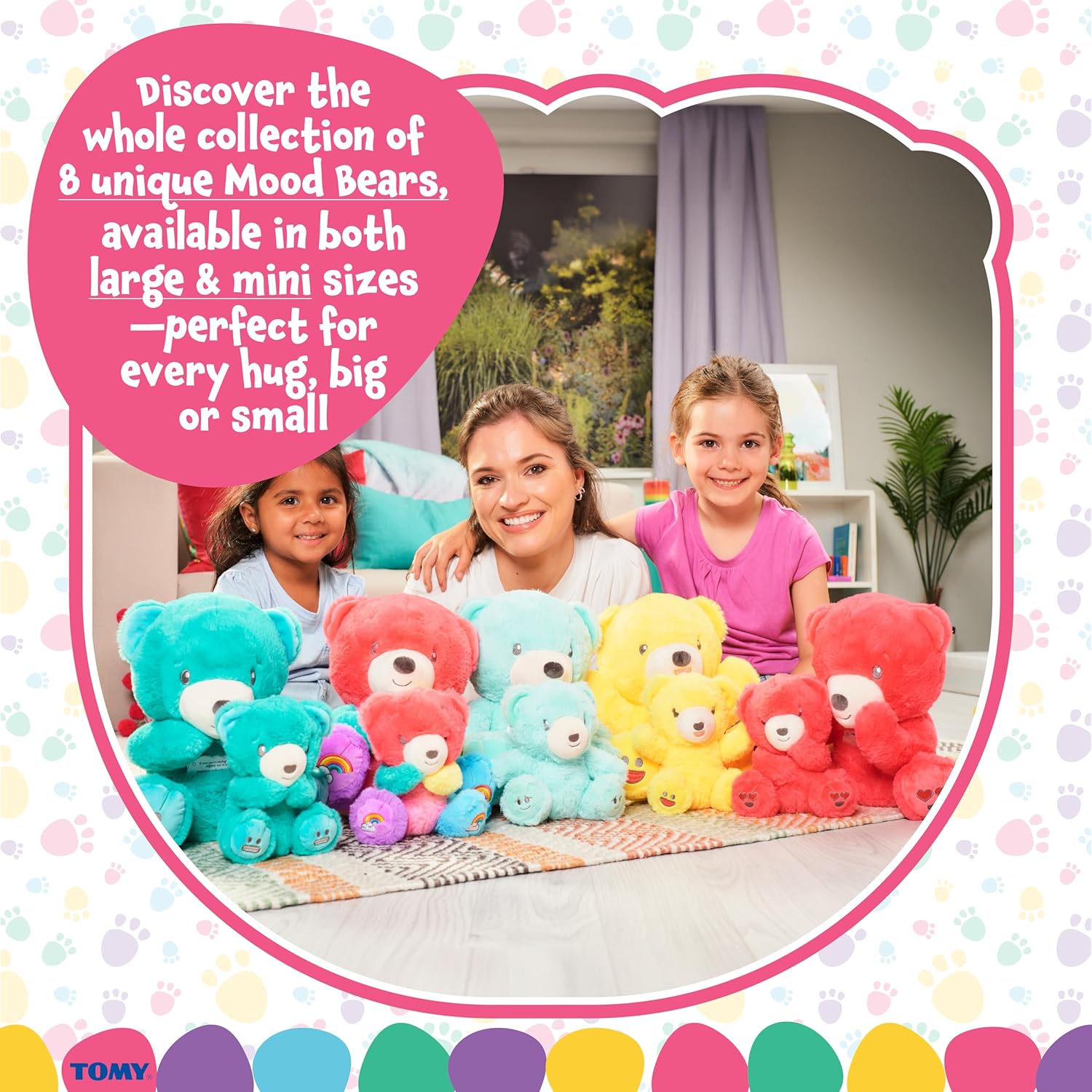 Mood Bears® Love Bear (Mini) – Vibrant Red Teddy Bear for Kids & Adults, Emotional Support Plush for Connection & Comfort