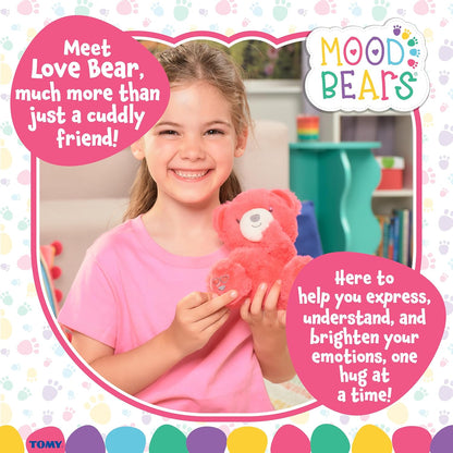 Mood Bears® Love Bear (Mini) – Vibrant Red Teddy Bear for Kids & Adults, Emotional Support Plush for Connection & Comfort