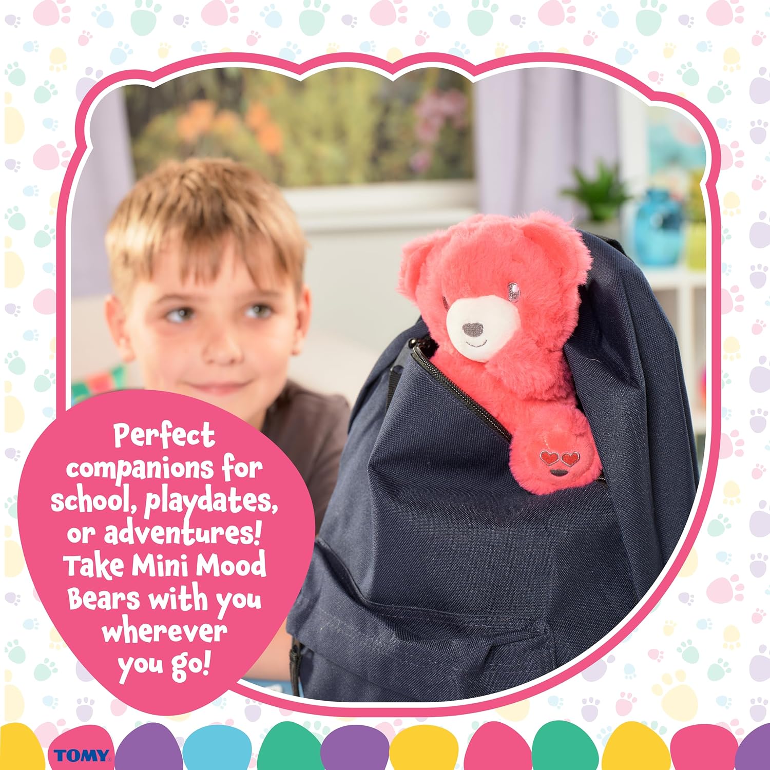 Mood Bears® Love Bear (Mini) – Vibrant Red Teddy Bear for Kids & Adults, Emotional Support Plush for Connection & Comfort