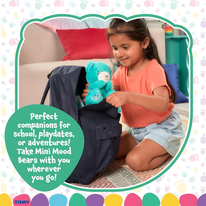 Mood Bears® Nervous Bear (Mini) – Teal Teddy Bear for Kids & Adults, Emotional Support Plush for Overcoming Worries & Building Confidence