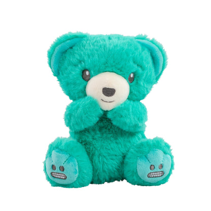 Mood Bears® Nervous Bear (Mini) – Teal Teddy Bear for Kids & Adults, Emotional Support Plush for Overcoming Worries & Building Confidence