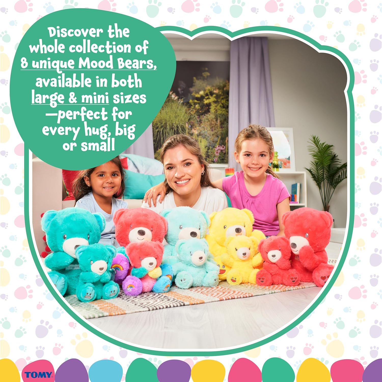 Mood Bears® Nervous Bear (Mini) – Teal Teddy Bear for Kids & Adults, Emotional Support Plush for Overcoming Worries & Building Confidence