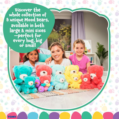 Mood Bears® Nervous Bear (Mini) – Teal Teddy Bear for Kids & Adults, Emotional Support Plush for Overcoming Worries & Building Confidence