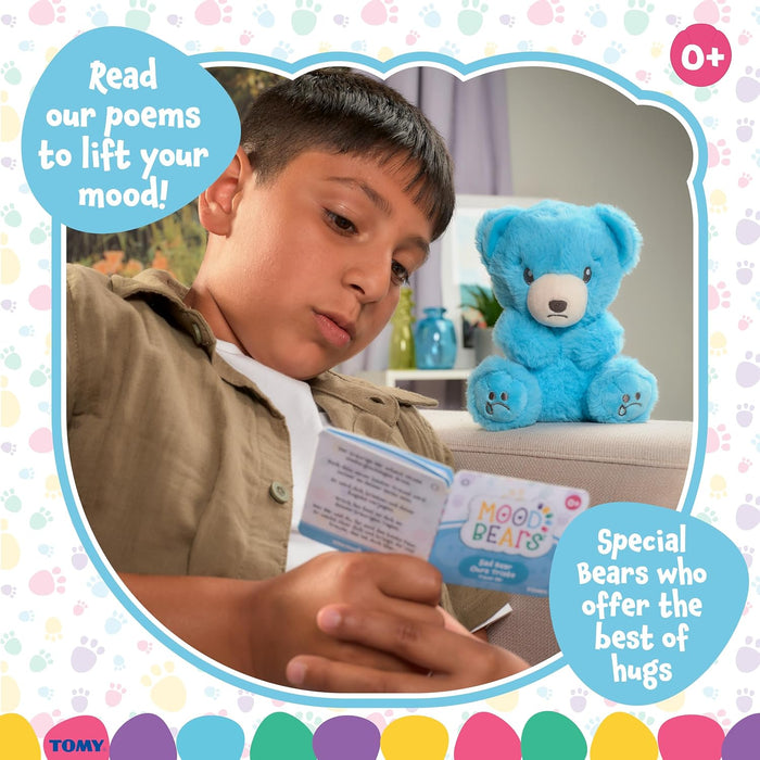 Mood Bears® Sad Bear (Mini) – Light Blue Teddy Bear for Kids & Adults, Emotional Support Plush for Comfort & Well-Being