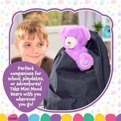 Mood Bears® Silly Bear (Mini) – Purple Teddy Bear for Kids & Adults, Emotional Support Plush for Lightening Moods & Sharing Laughter