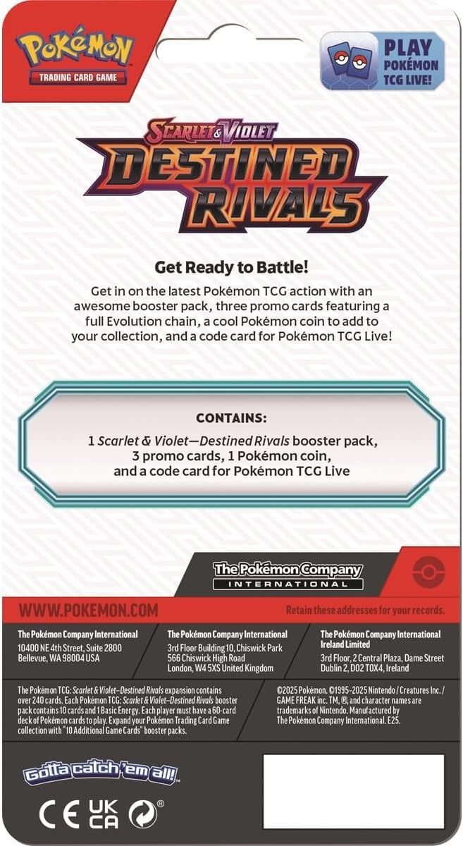 Pokemon TCG - Scarlet & Violet - Destined Rivals Checklane Blister Pack