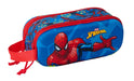 Safta SPIDERMAN 3D - Double 3D Pencil Case, Children's Pencil Case, Ideal for School Age Children, Comfortable and Versatile, Quality and Resistance, 21 x 6 x 8 cm, Navy Blue/Red, M, Casual