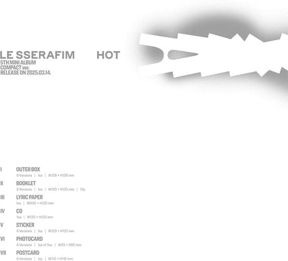 Le Sserafim - 5Th Mini Album [Hot] (Compact Ver.)