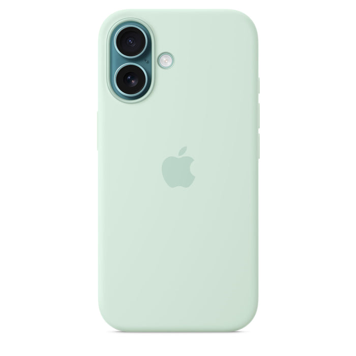 Apple - Back Cover For Mobile Phone - Magsafe Compatibility - Silicone - Aquamarine - For Iphone 16