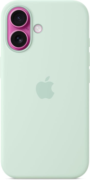 Apple - Back Cover For Mobile Phone - Magsafe Compatibility - Silicone - Aquamarine - For Iphone 16