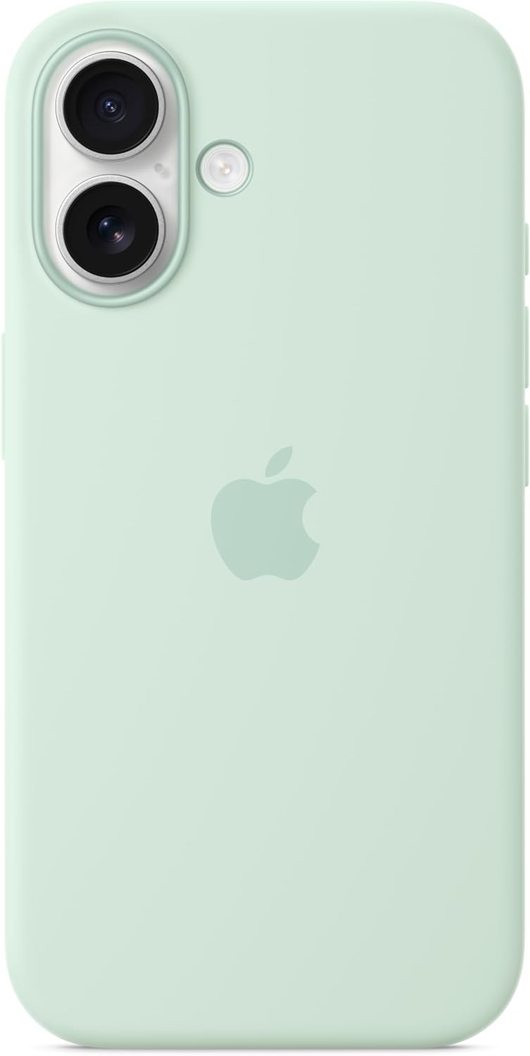 Apple - Back Cover For Mobile Phone - Magsafe Compatibility - Silicone - Aquamarine - For Iphone 16