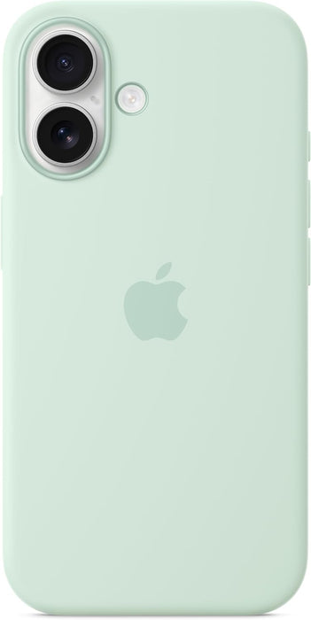 Apple - Back Cover For Mobile Phone - Magsafe Compatibility - Silicone - Aquamarine - For Iphone 16