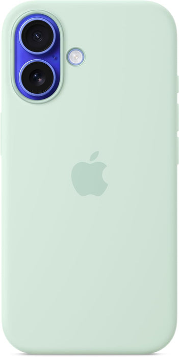 Apple - Back Cover For Mobile Phone - Magsafe Compatibility - Silicone - Aquamarine - For Iphone 16