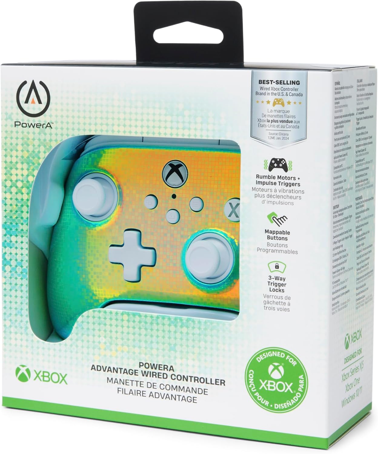 Power A - Advantage Wired Controller - Disco Ball/ Xbox Series X