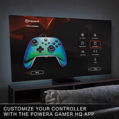 PowerA Advantage controller met kabel voor de Xbox Series X|S - Chroomraptor, gamepad, bedrade videogamecontroller, gamecontroller, Xbox Series X|S