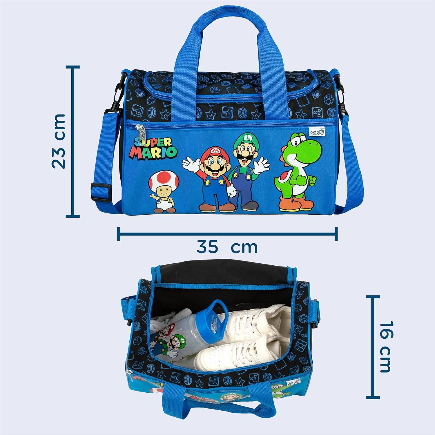 Scooli Sporttasche Travel Accessory- Travel Shoe Bags Unisex - Bambini e ragazzi