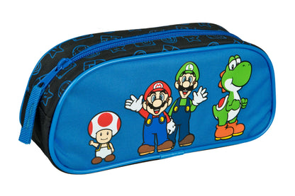 Undercover - Etui Super Mario Blauw met Rits